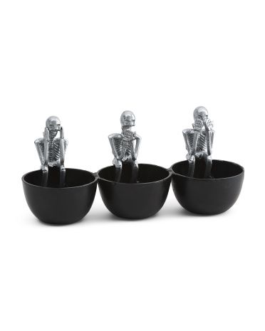 Skeleton 3 Bowl Nut Dish | TJ Maxx