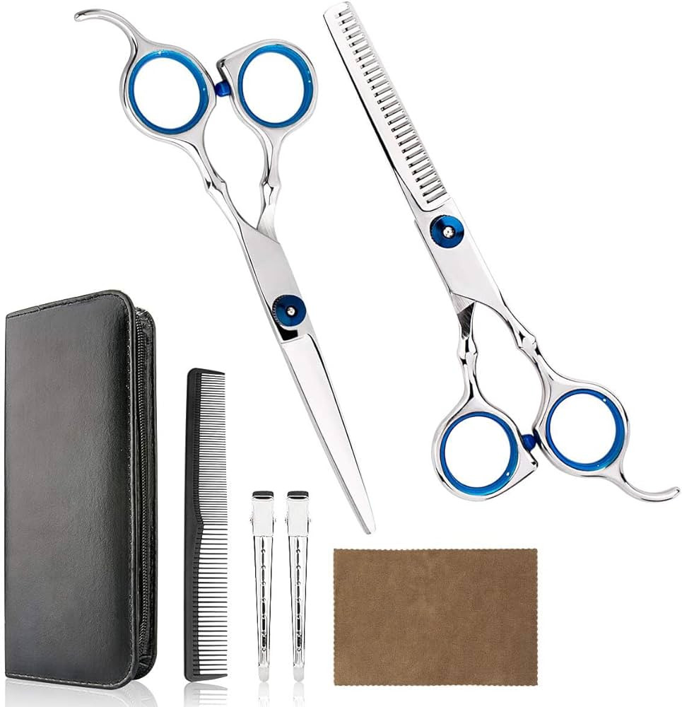 Professional Home Hair Cutting Kit Home Haircutting Scissors Barber Salon Home Thinning Shears Ki... | Amazon (US)