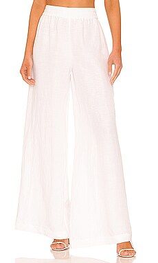 L'AGENCE Nikita Wide Leg Pant in White from Revolve.com | Revolve Clothing (Global)