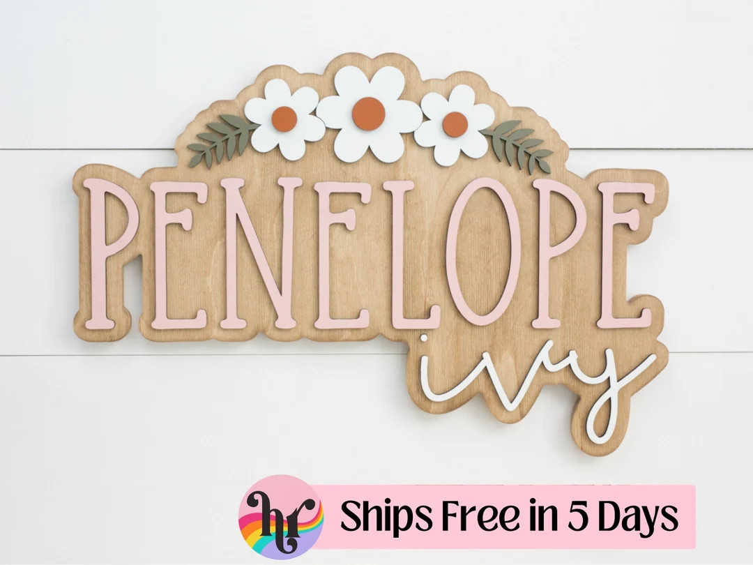 Custom Wood Name Sign  Boho Name Sign  Girls Name Sign  - Etsy | Etsy (US)