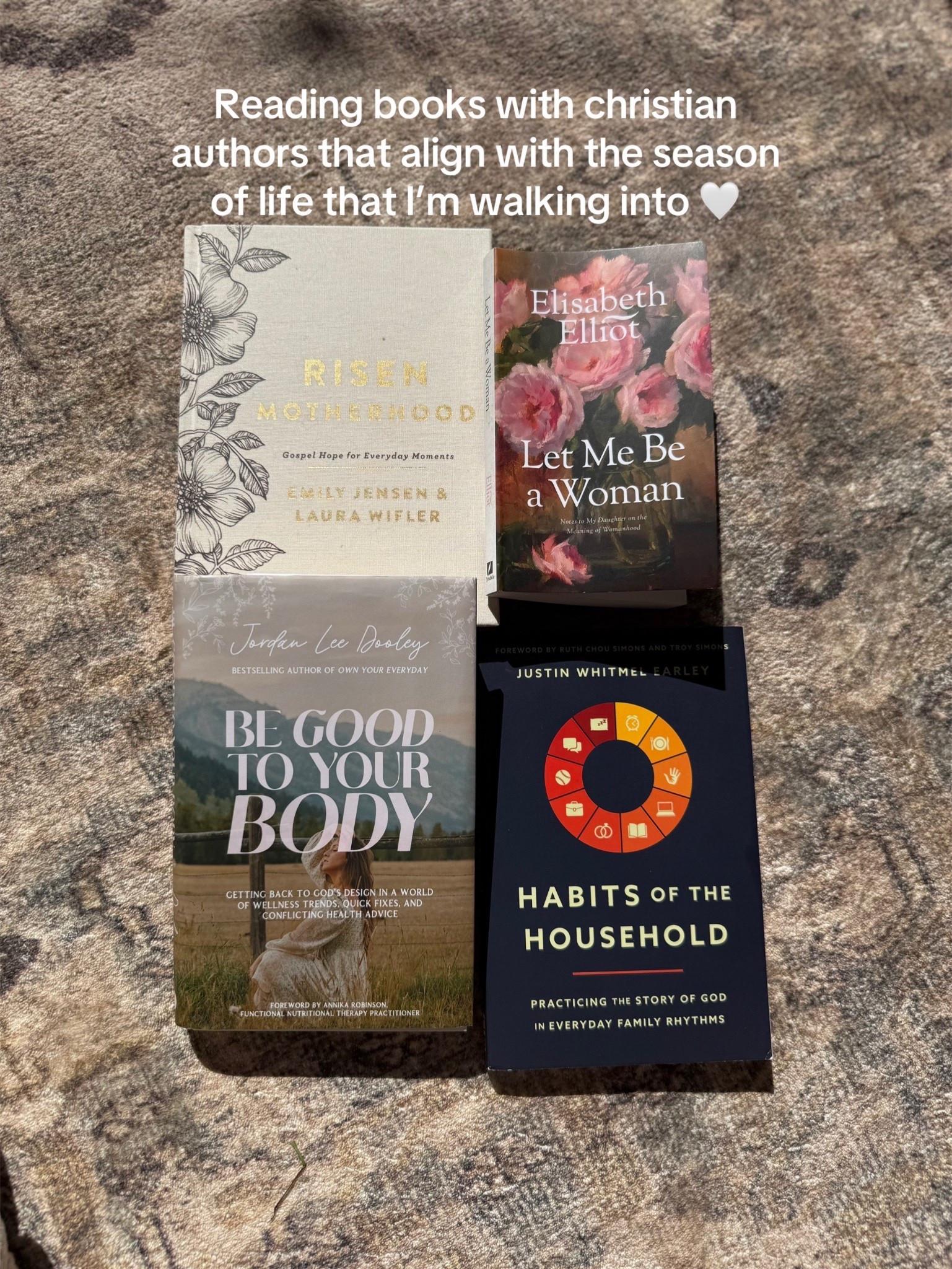 Womanhood, motherhood & being good to your body🙏🏼💕 #books #motherhoodbooks #womanhoodbooks 