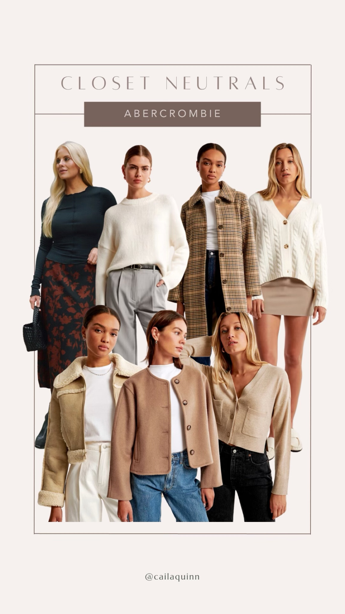 Closet Neutrals from Abercrombie! 

#LTKstyletip #LTKfindsunder100 #LTKSeasonal