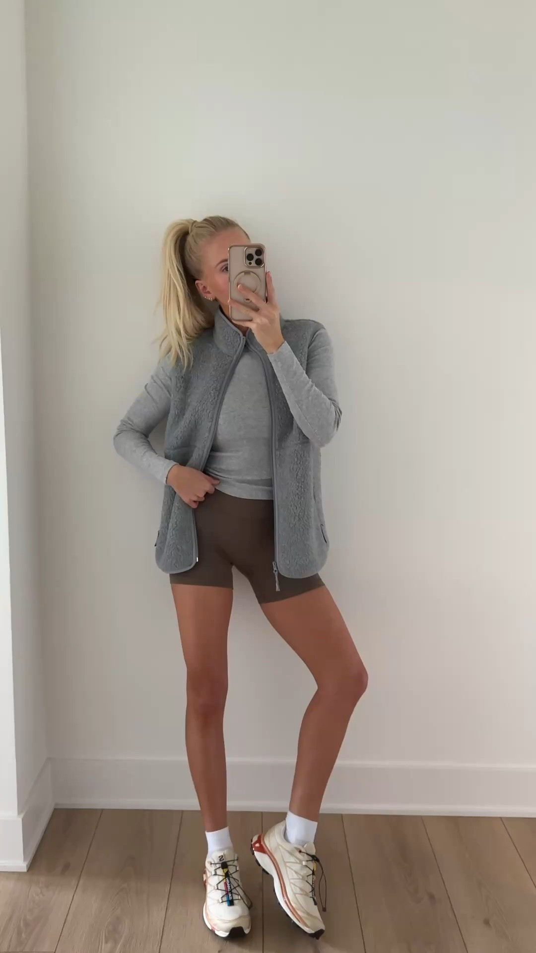 SIZE: medium vest, small top, 4 shorts! #kathleenpost 

Athleisure wear, walking outfit, fall transition outfit

#LTKmomlife #LTKootd #LTKfitnessgoals