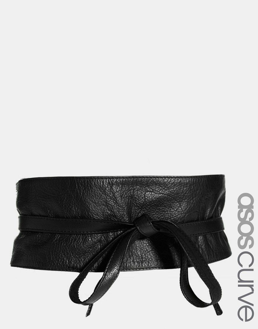 ASOS CURVE Leather Obi Waist Belt | ASOS US