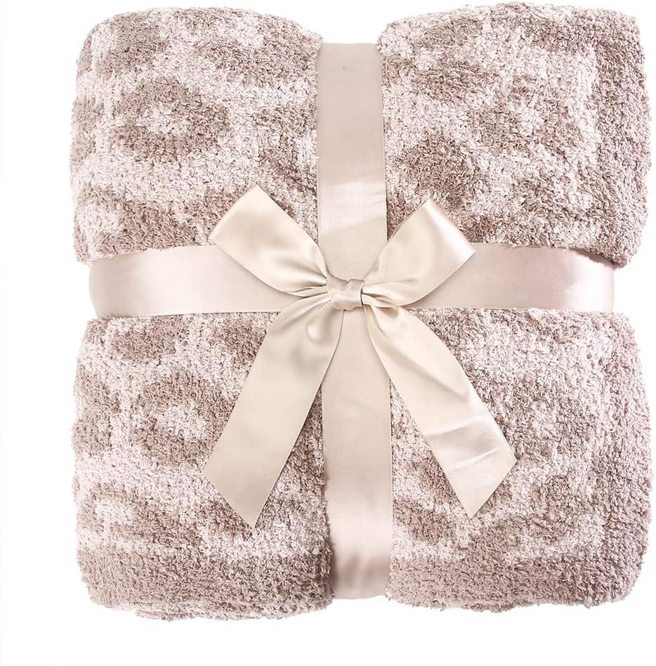 The Fluffy Large Luxury Double Sided Leopard Print Throw Blanket is Super Soft and Light,Suitable... | Amazon (US)