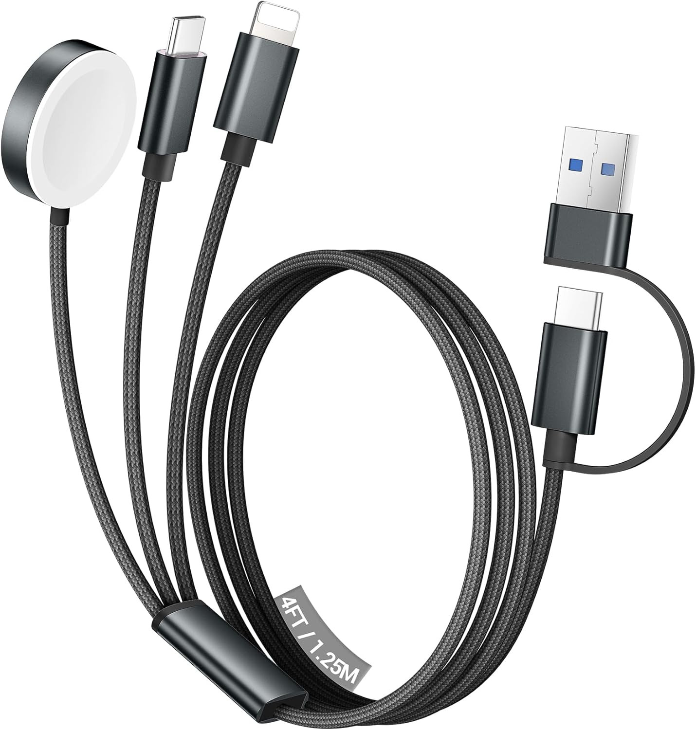 Temdan for Travel Vacation Essentials,3 in 2 USB C Cable for Apple Watch Charger/iPhone 17 Charge... | Amazon (US)