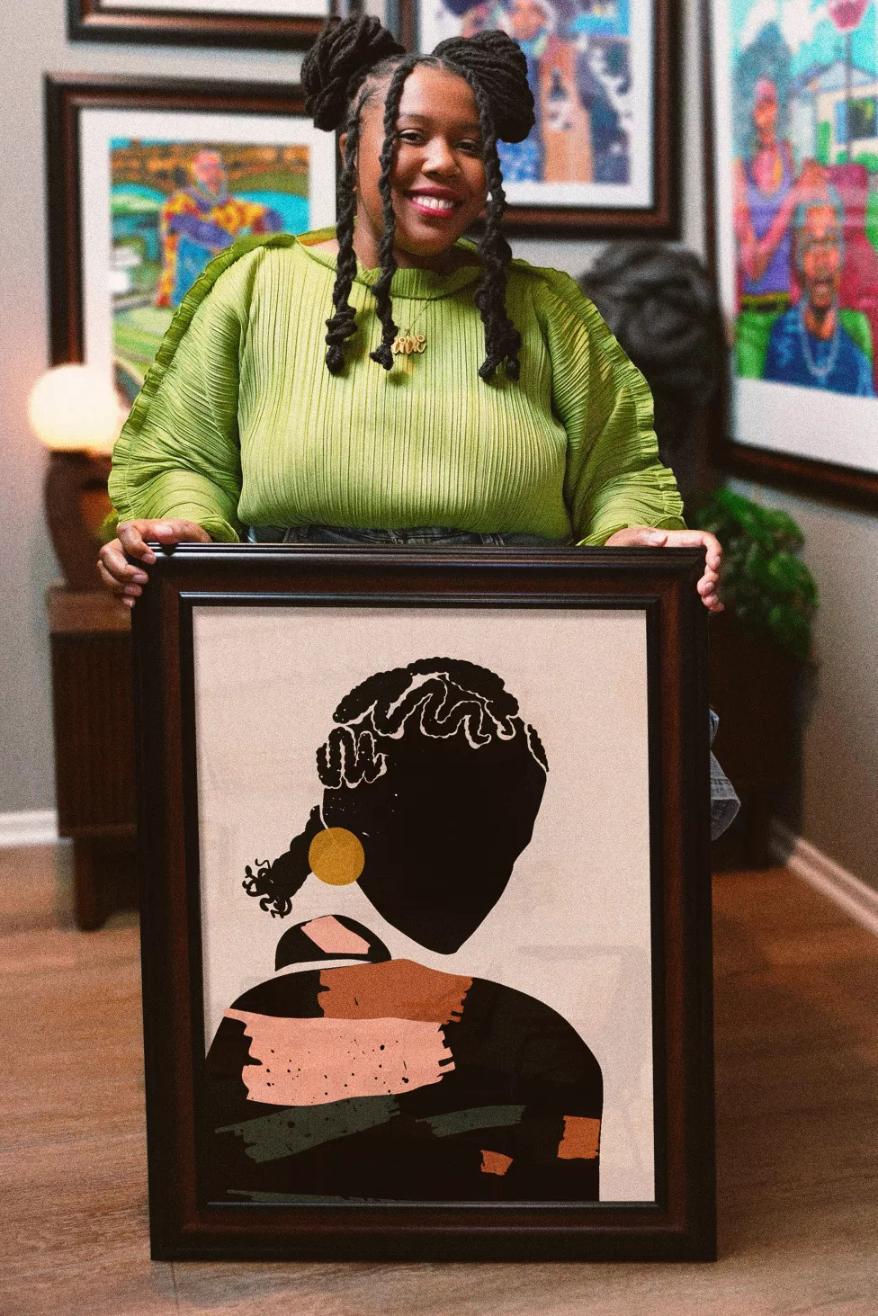 DomoINK Black Hair No. 12 Art Print | Urban Outfitters (US and RoW)