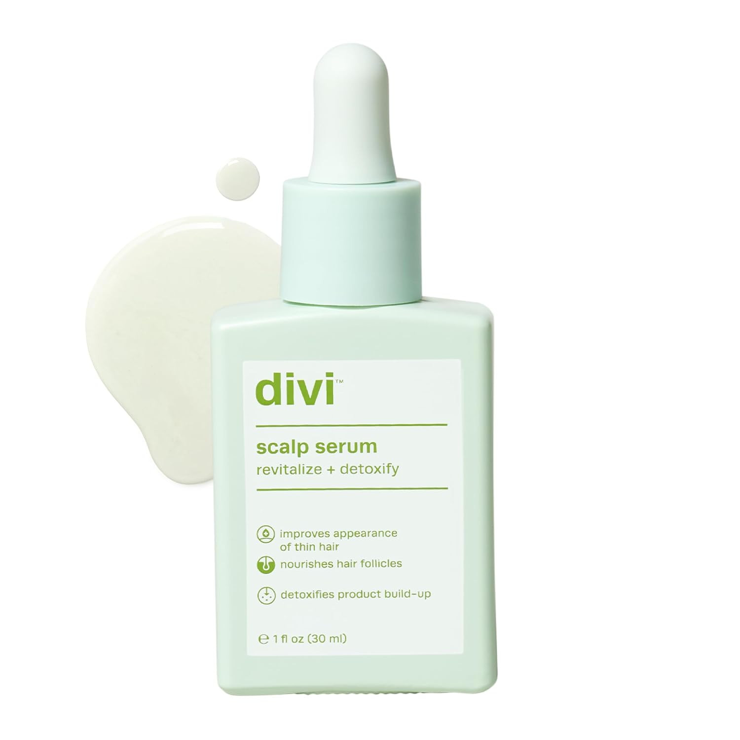 divi Scalp Serum, Revitalize and Detoxify, Aids against hair-thinning, nourishes hair follicles, detoxifies product build-up (30 ml) | Amazon (US)