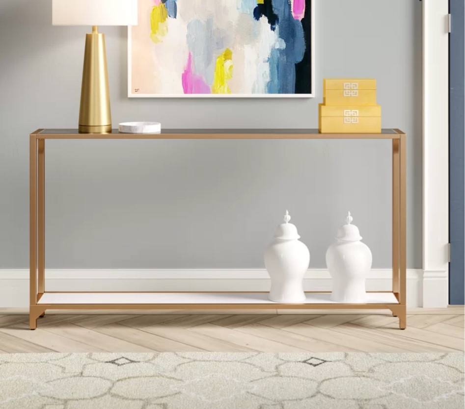 Latest purchase from Wayfair! Entry way table in gold

#LTKsalealert #LTKhome #LTKSale