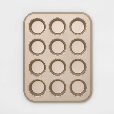 12 Cup Aluminized Steel Muffin Pan - Made By Design™ | Target