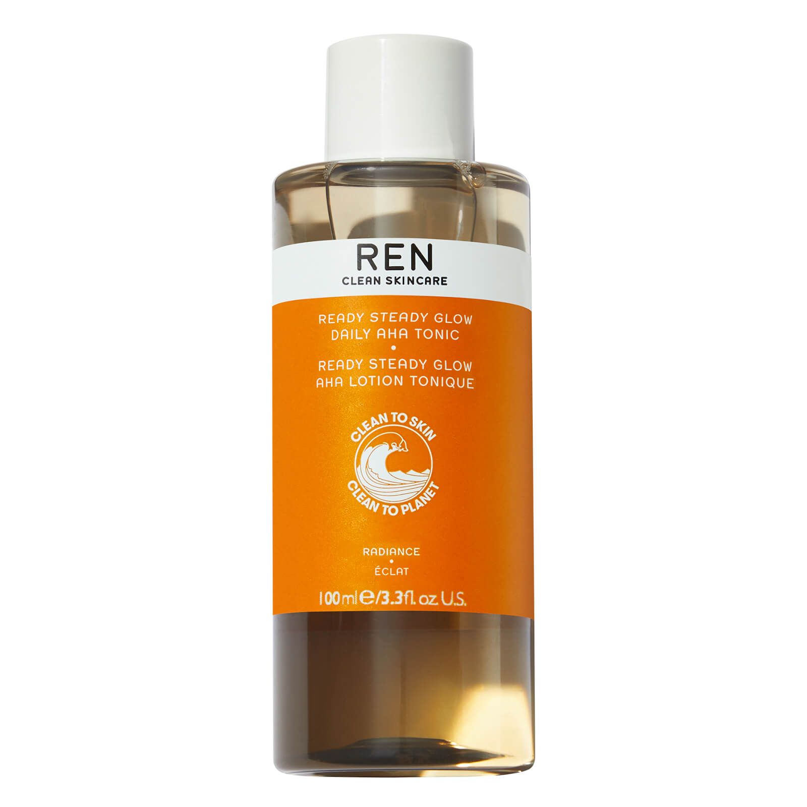 REN Clean Skincare Ready Steady Glow Daily AHA Tonic 100ml | Look Fantastic (UK)