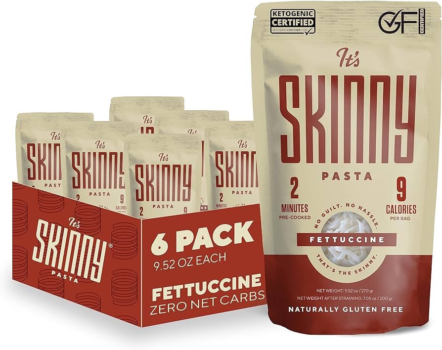 It’s Skinny Fettuccine — Healthy, Low-Carb, Low Calorie Konjac Pasta — Fully Cooked and Rea... | Amazon (US)