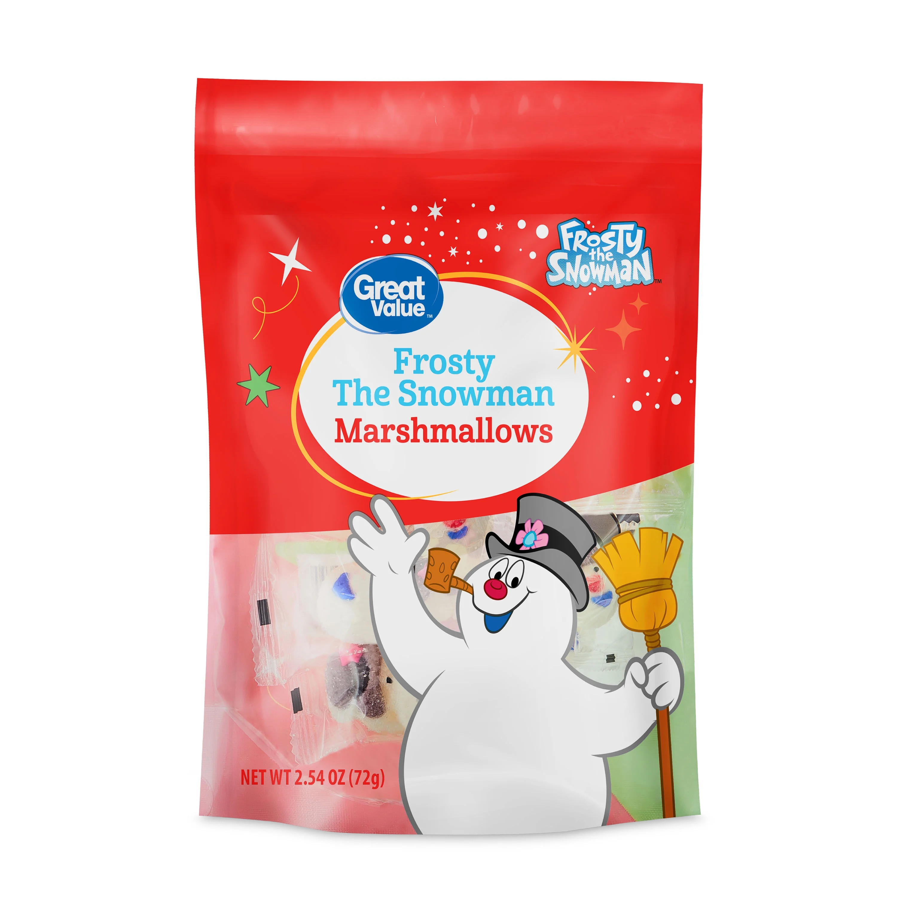 Great Value Frosty The Snowman Marshmallows, 2.54 oz Bag | Walmart (US)