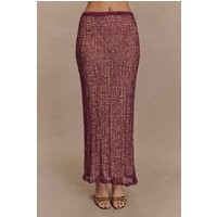 Cordelia Knit Maxi Skirt / Mauve | MESHKI | XXS | MESHKI US