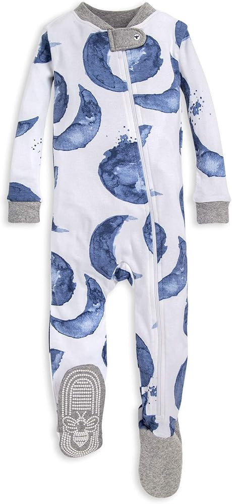 Burt's Bees Baby Baby Boys' Unisex Pajamas, Zip-front Non-slip Footed Sleeper Pjs, Organic Cotton | Amazon (US)