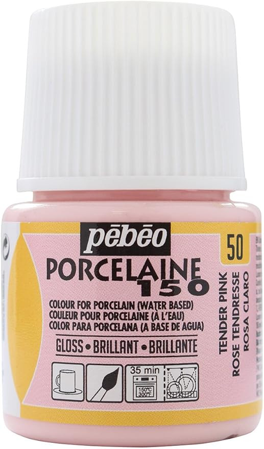 Pebeo Porcelaine 150, China Paint, 45 ml Bottle - Tender Pink | Amazon (US)