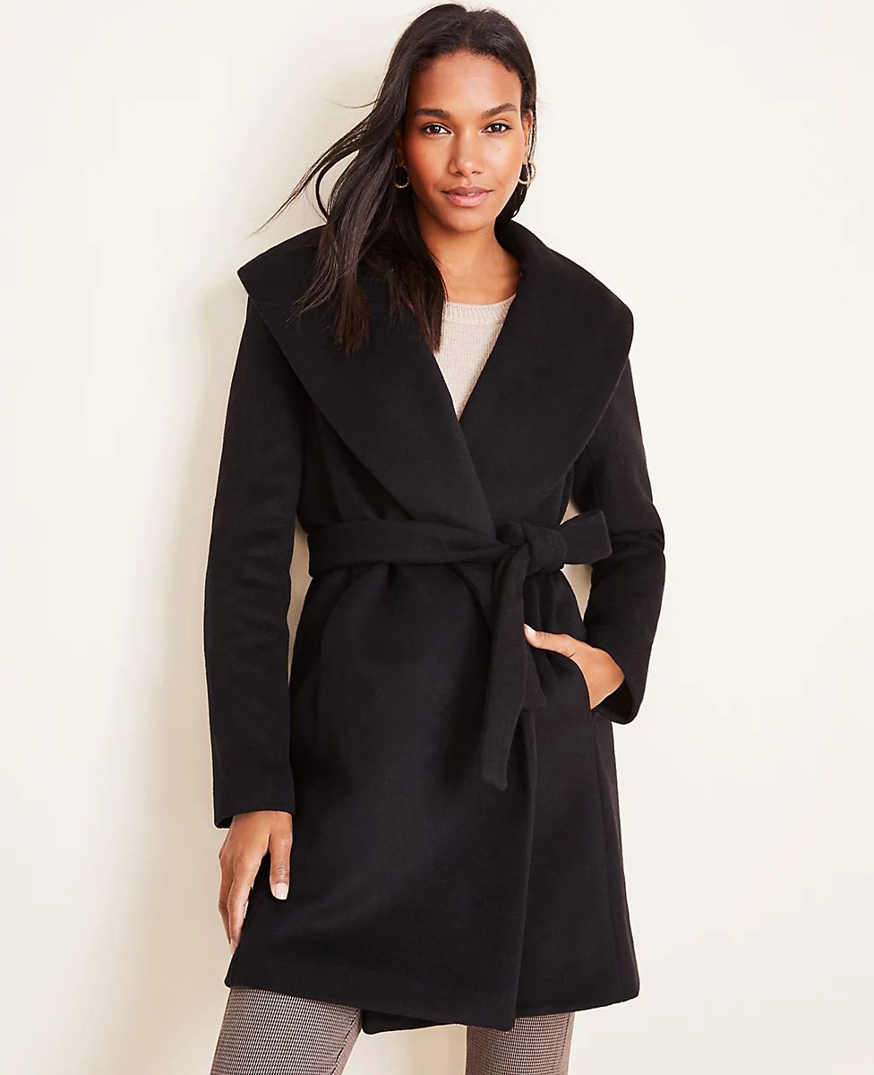 Shawl Collar Wrap Coat | Ann Taylor (US)