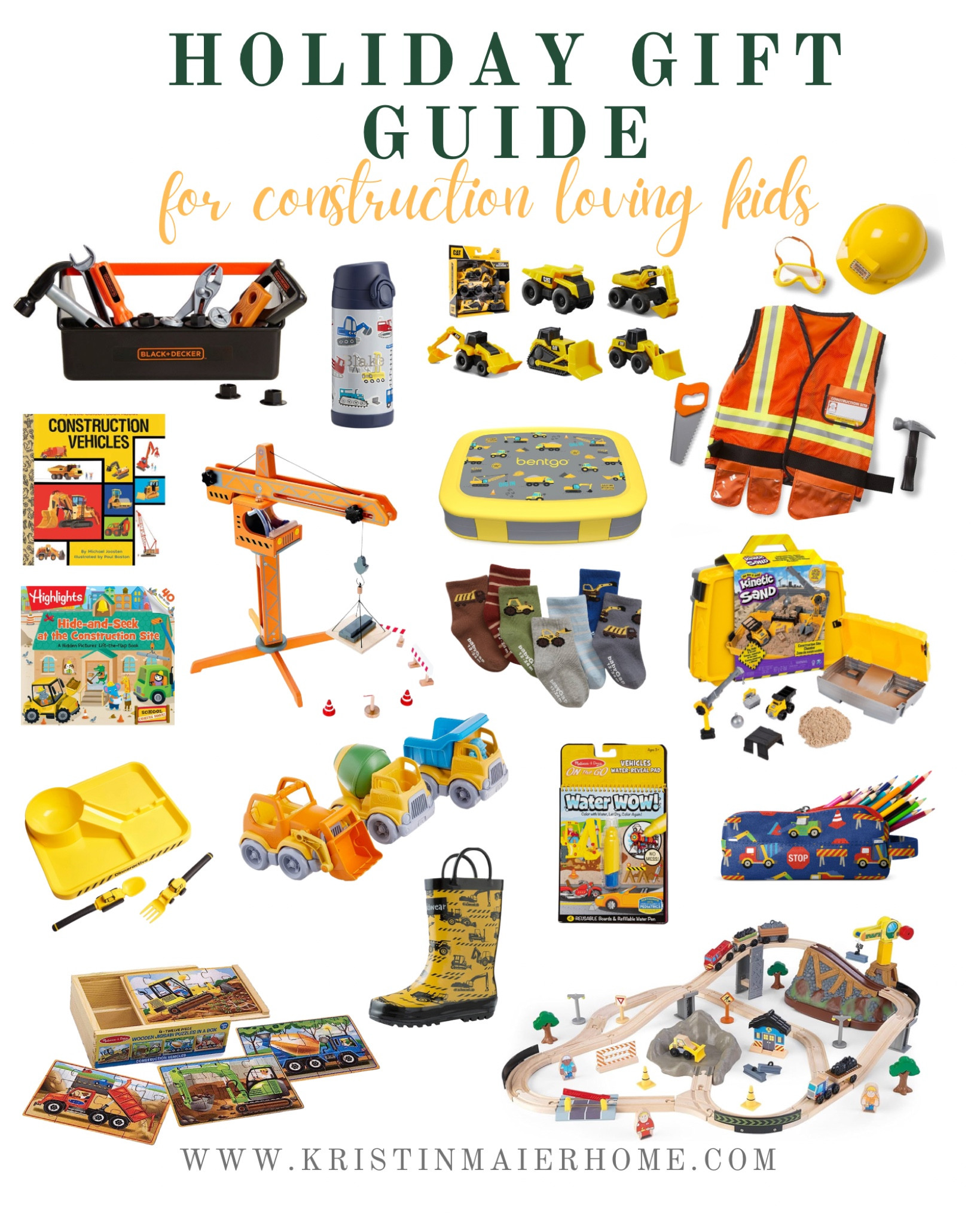 Holiday gift guide for the construction truck loving kid. 🦺 🏗️ 🎁 🎄 

#LTKHoliday #LTKGiftGuide #LTKkids