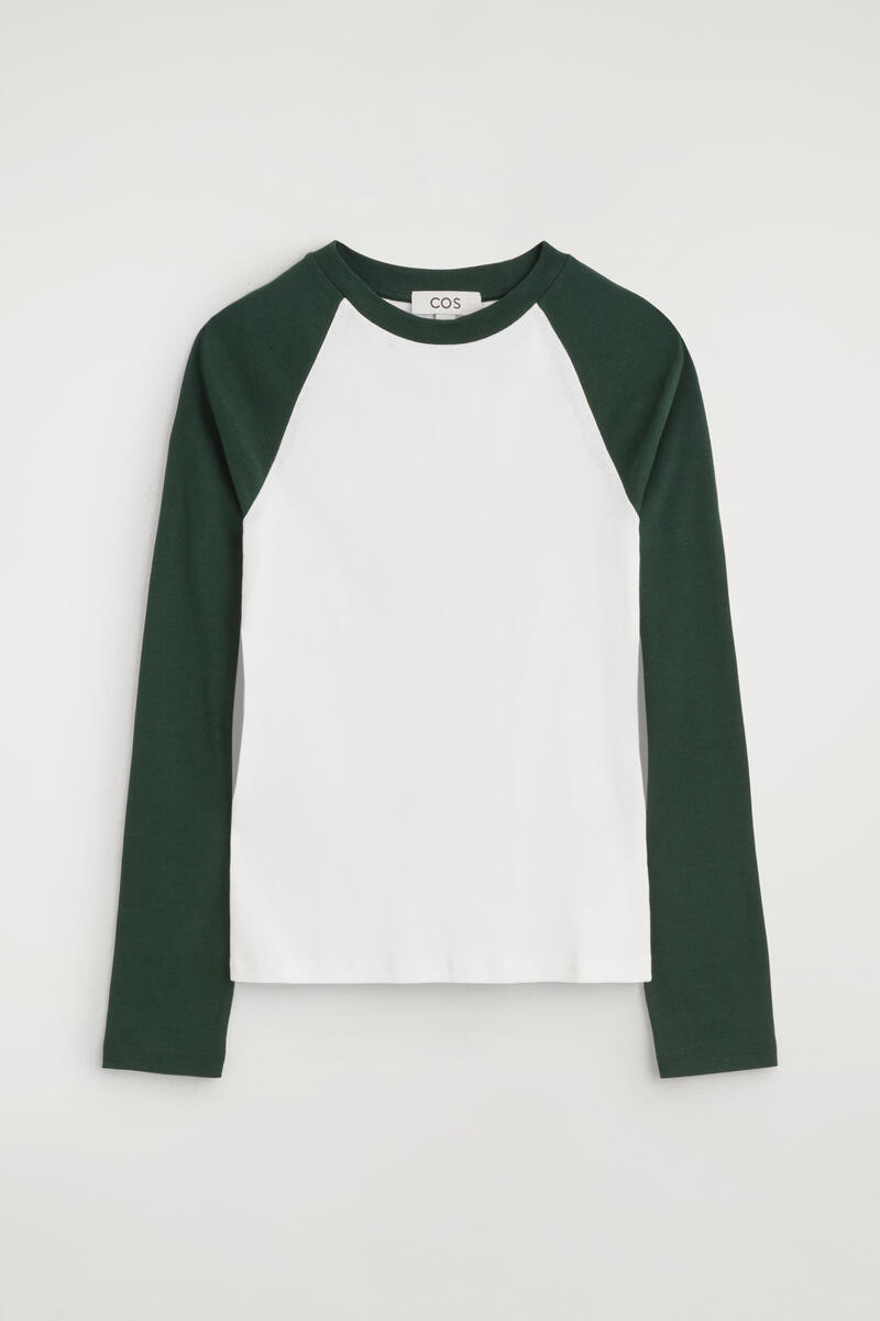 Contrast-Sleeve T-Shirt | COS UK