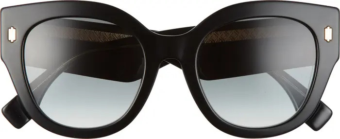 53mm Logo Lens Round Sunglasses | Nordstrom Rack