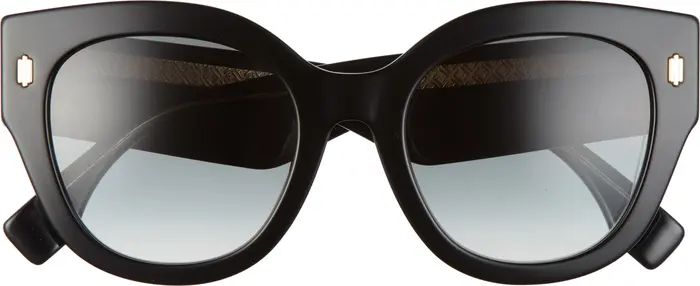 53mm Logo Lens Round Sunglasses | Nordstrom Rack