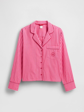 Gap × Summer Fridays Relaxed Poplin Stripe PJ Shirt | Gap (US)