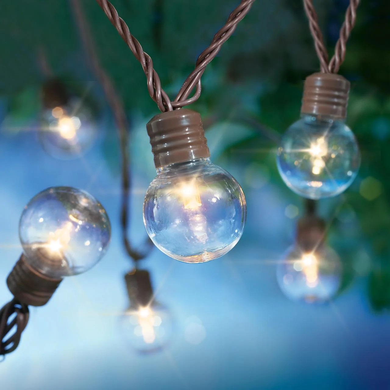 Mainstays 100-Count Plastic LED Globe Outdoor String Lights - Walmart.com | Walmart (US)