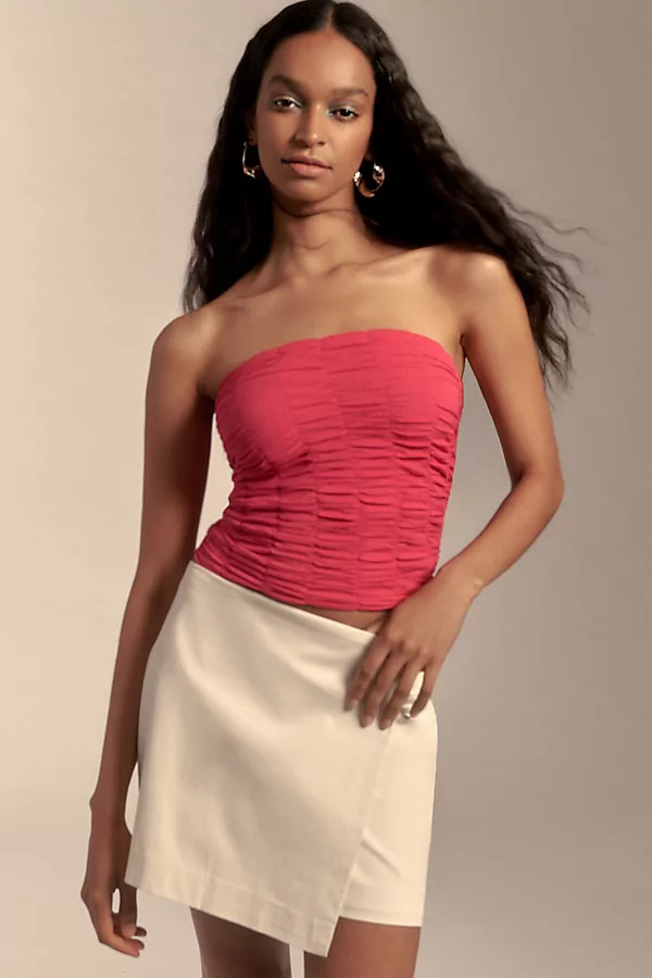 By Anthropologie Extreme Ruched Tube Top | Anthropologie (US)