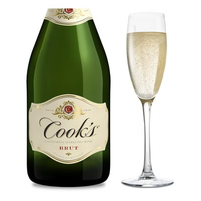 Cook's California Champagne Brut White Sparkling Wine - 750ml Bottle | Target