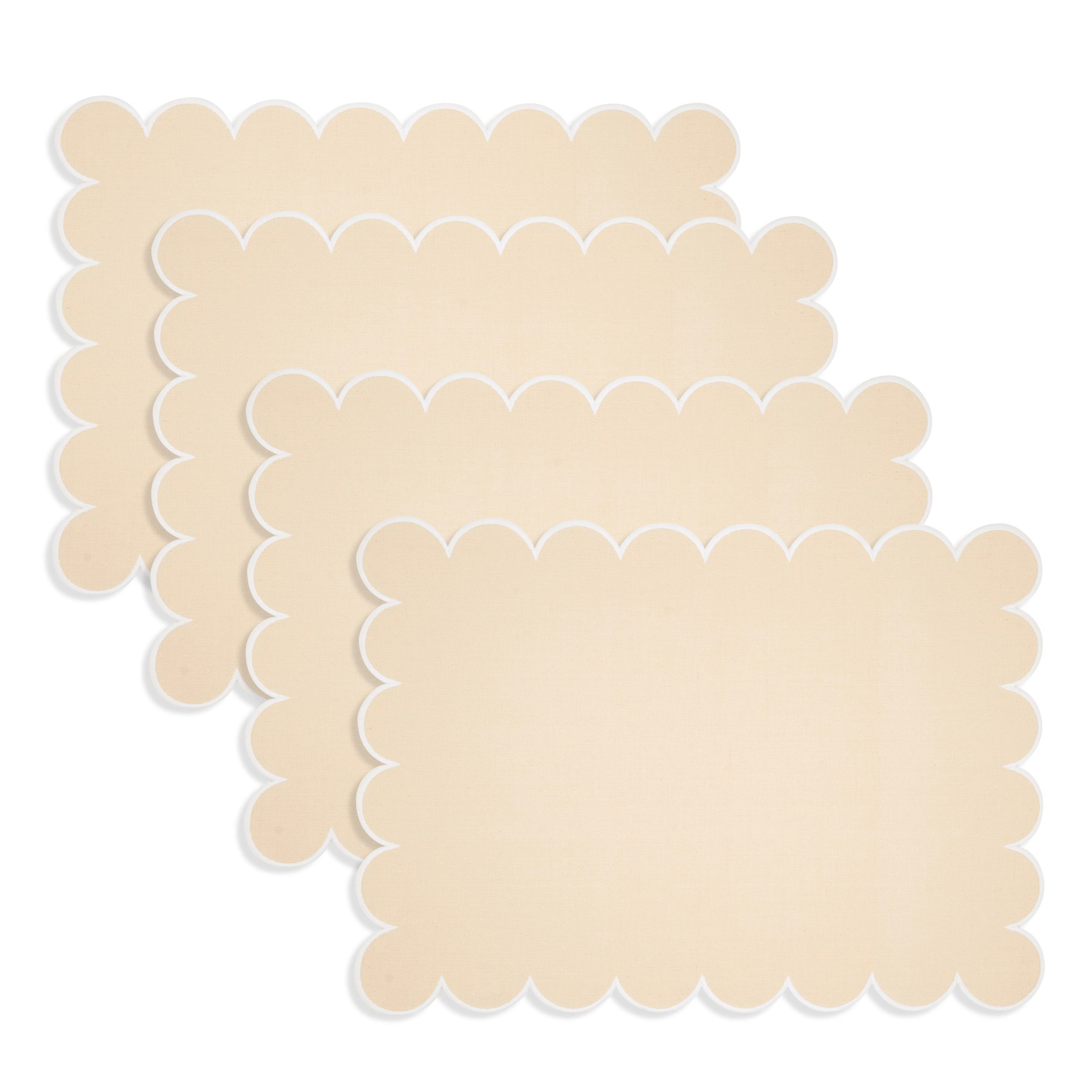 Scalloped Hem Placemat (Set of 4) (Set of 4) | Wayfair North America