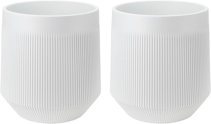 Plant Pots\uff0cSet of 2 Plastic Large Pots for Indoor Plants,Flower Pots Outdoor Planters with D... | Amazon (US)