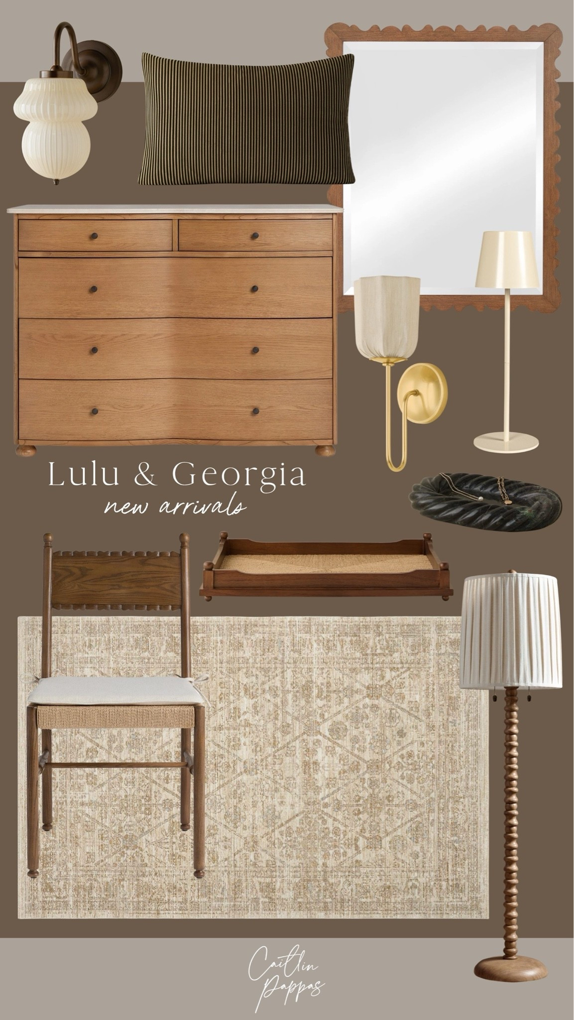 Lulu & Georgia new arrivals 🤎 Love these pretty brown home decor favorites.