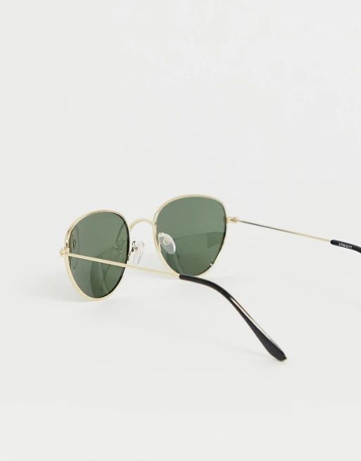 ASOS DESIGN – Runde Metallsonnenbrille mit polarisierten Gläsern | ASOS DE