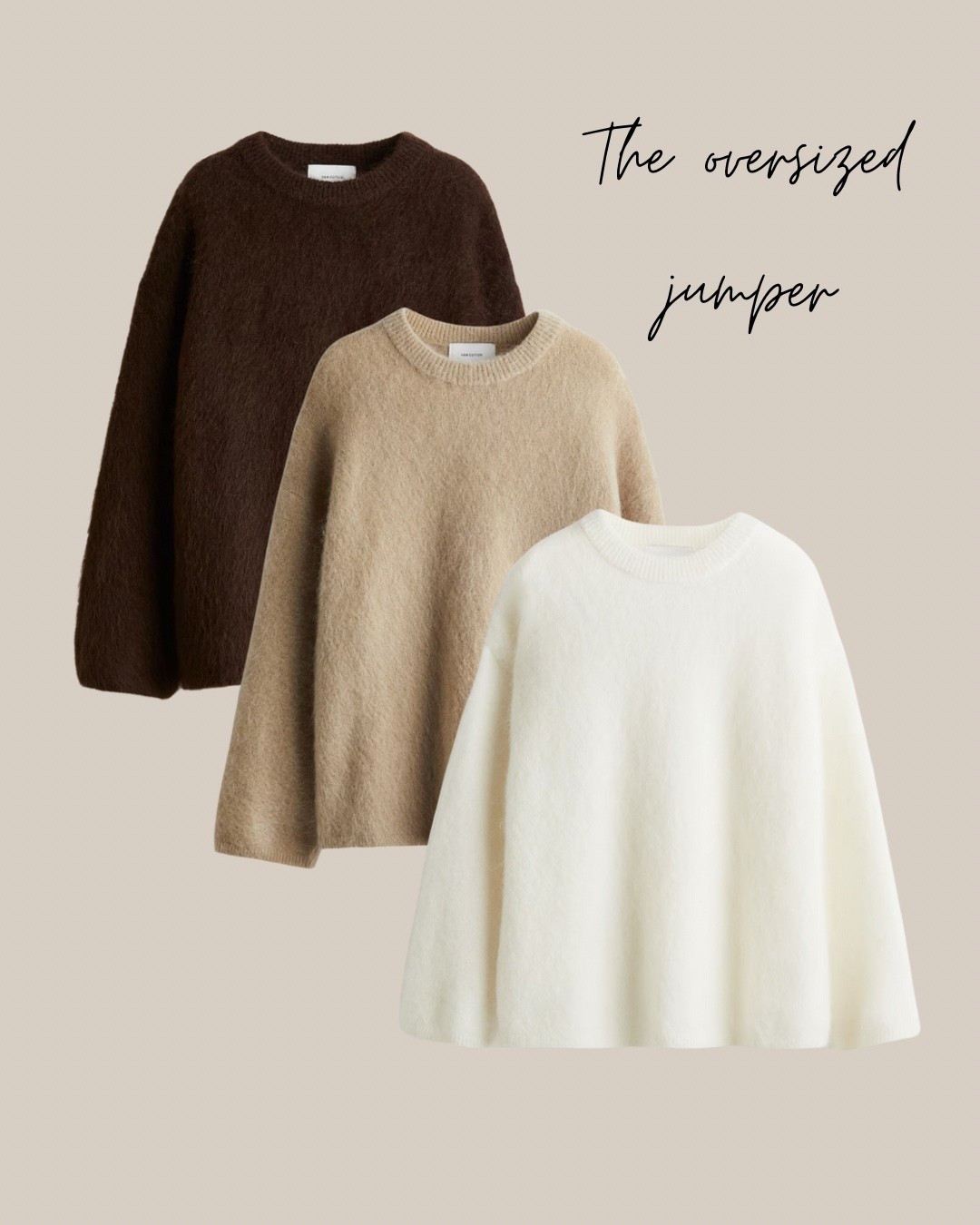 A winter staple - the oversized knit jumper 

#LTKeurope #LTKautumn #LTKwinter