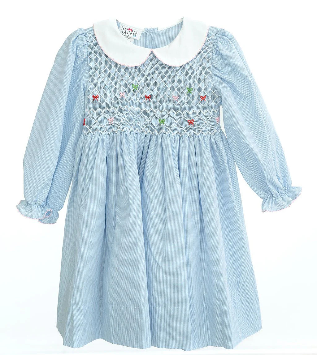 Ruth and Ralph Holiday Funfetti Bows Dress | JoJo Mommy