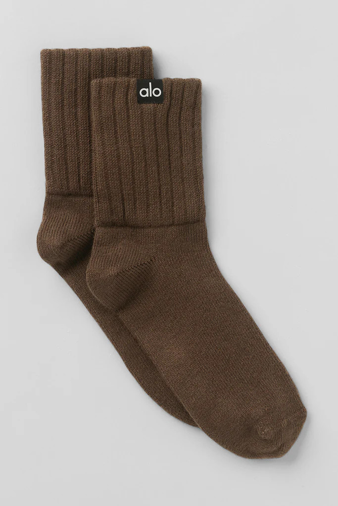 Unisex Half-Crew Scrunch Sock | Alo Yoga (US)