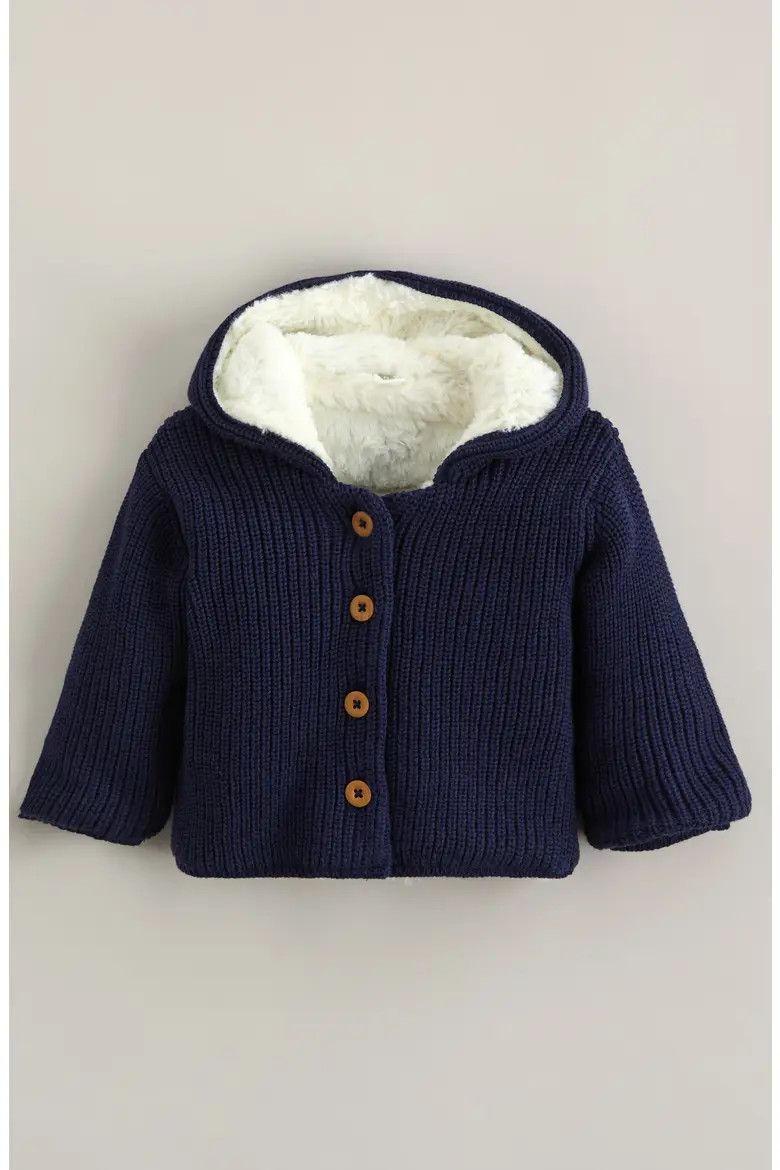 Hooded Cotton Cardigan with Faux Fur Lining (Men) | Nordstrom | Nordstrom