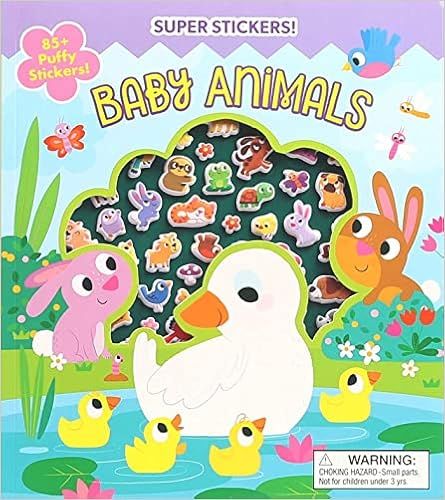 Super Puffy Stickers! Baby Animals     Paperback – Sticker Book, January 10, 2023 | Amazon (US)