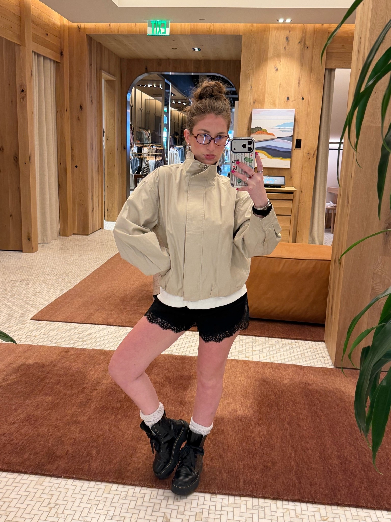 aritzia cool girl funnel neck outfit whimsy black satin lace horta doc martens miu miu dupe glasses messy bun layered basic white t shirt favorite piece spring time outfit work

#LTKootd #LTKgrwm #LTKWorkwear