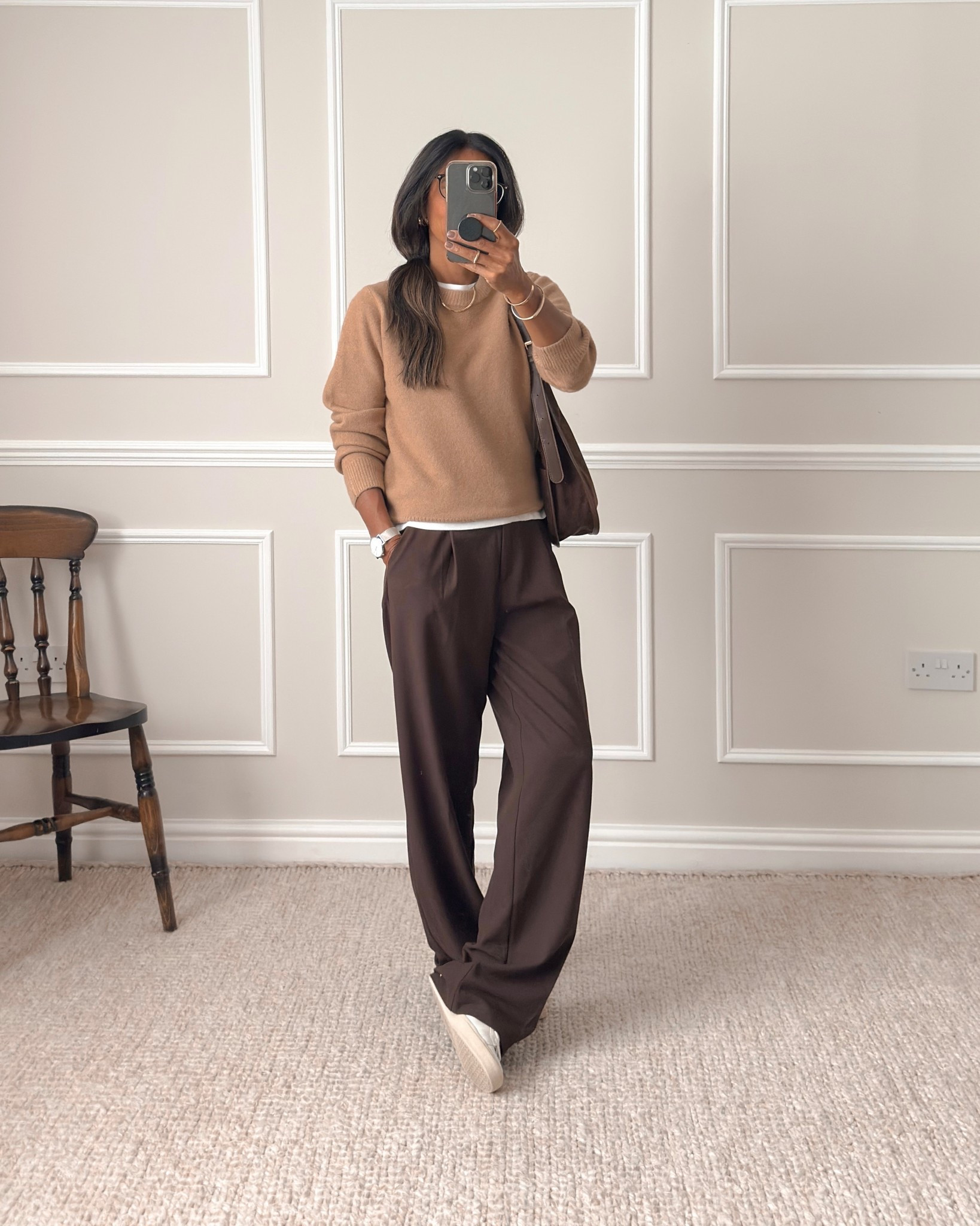 Tan jumper - wearing size small

Trousers - for reference, I’m 5’5 and wearing a UK size 8. Linking a pair from H&M that look exactly like the ones I bought last year that have just come into stock (will link them as exact). I’d recommend getting these now to try as they sell out really fast. Wearing my normal size - UK size 8.

Also linking very similar pairs from Abercrombie & Stradivarius for you.

Also, linking a pair of brown bootleg trousers for you as a different option.


#LTKeurope #LTKuk #LTKautumn