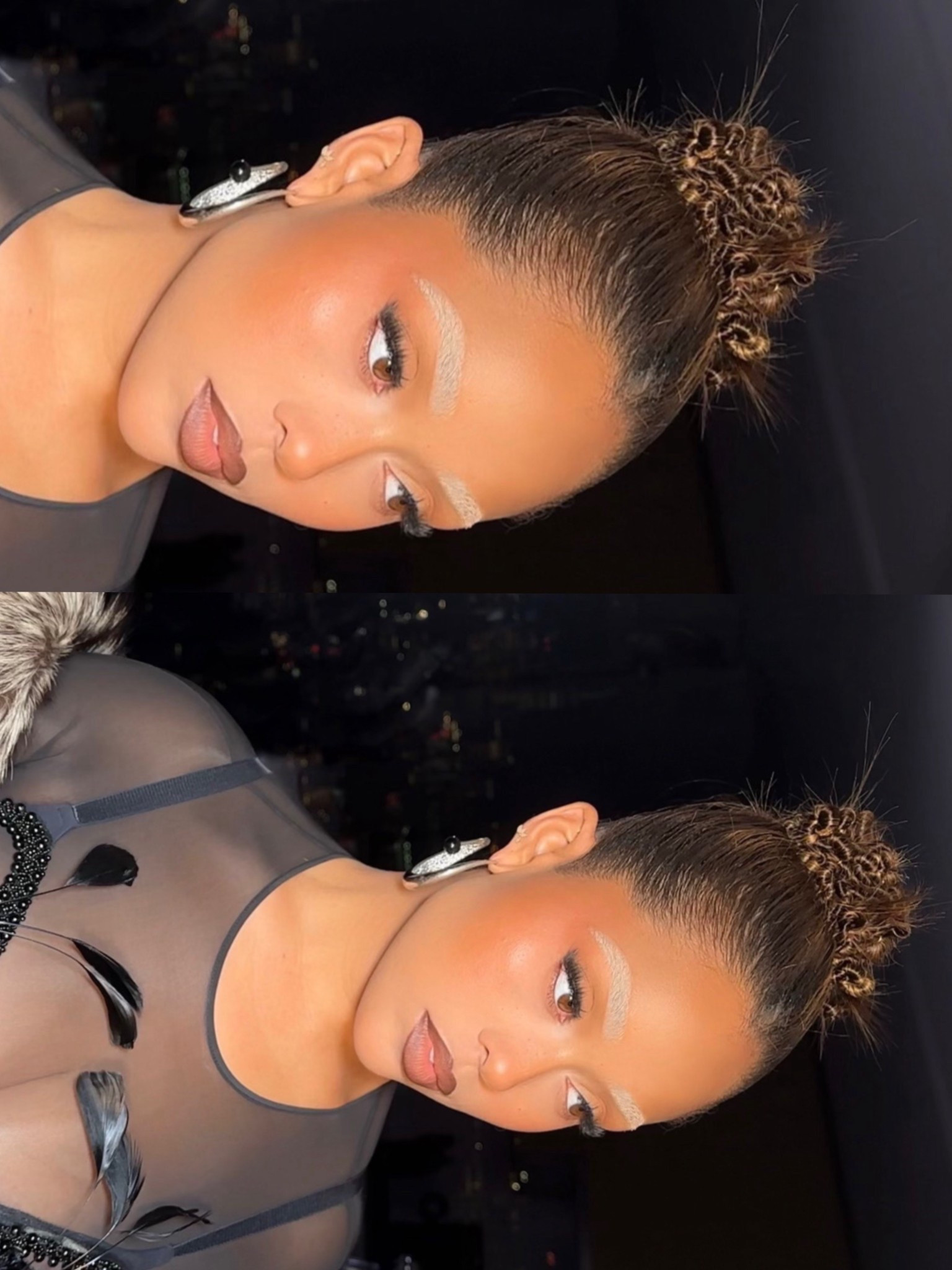 LUAR Jordyn Woods glam details 🖤🤎

#LTKBeauty #LTKNYFW #LTKSeasonal