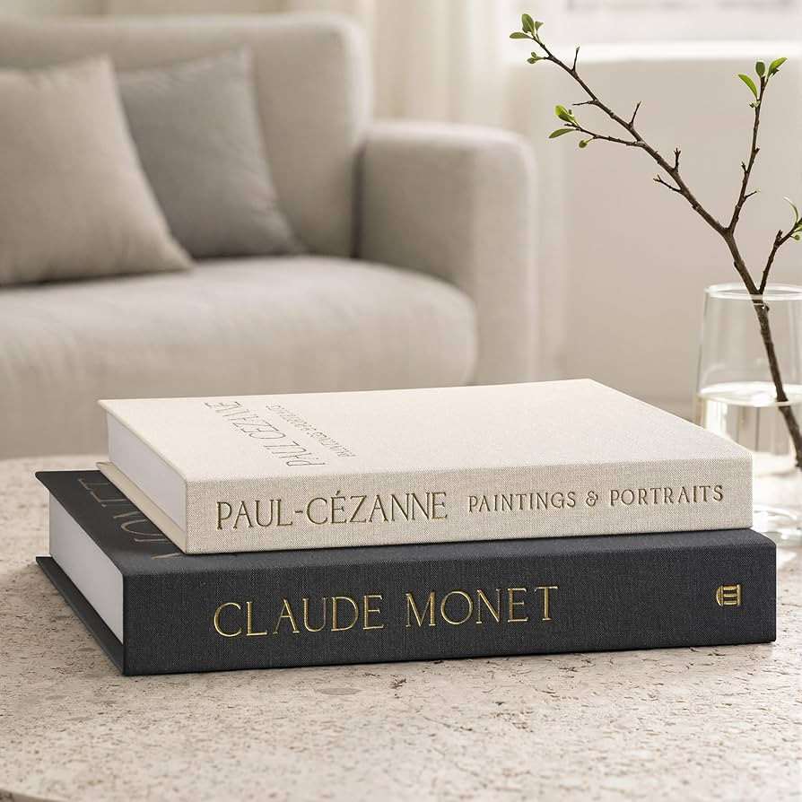 Aesthetic Decorative Books - Coffee Table Books Decor - Faux Decor Book Storage Box for Decoratio... | Amazon (US)