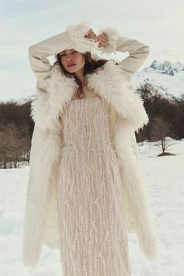 Helsi Ramona Strapless Beaded Fitted Maxi Dress | Anthropologie (US)