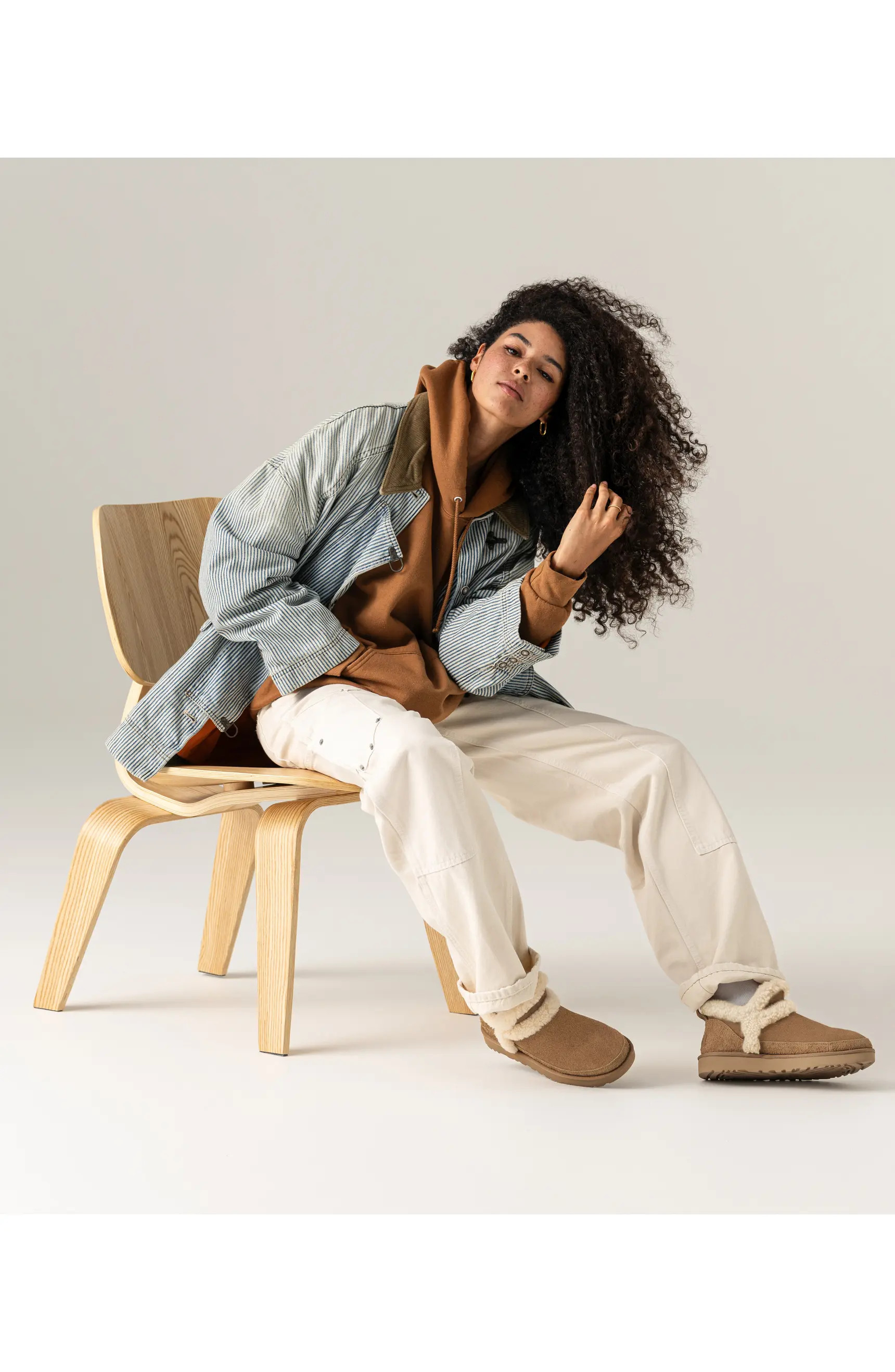 Classic Ultra Mini Spillseam Genuine Shearling Bootie (Women) | Nordstrom