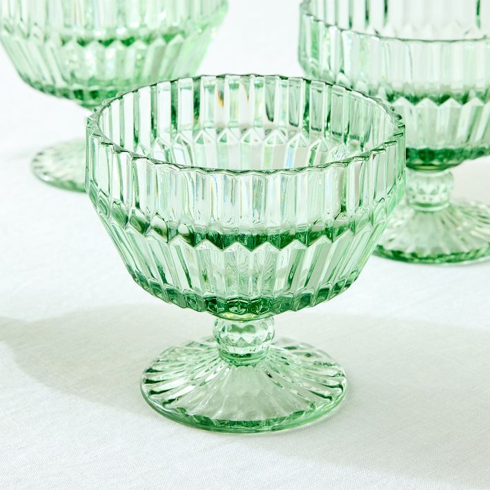 Archie Glass Coupes (Set of 4) | West Elm (US)