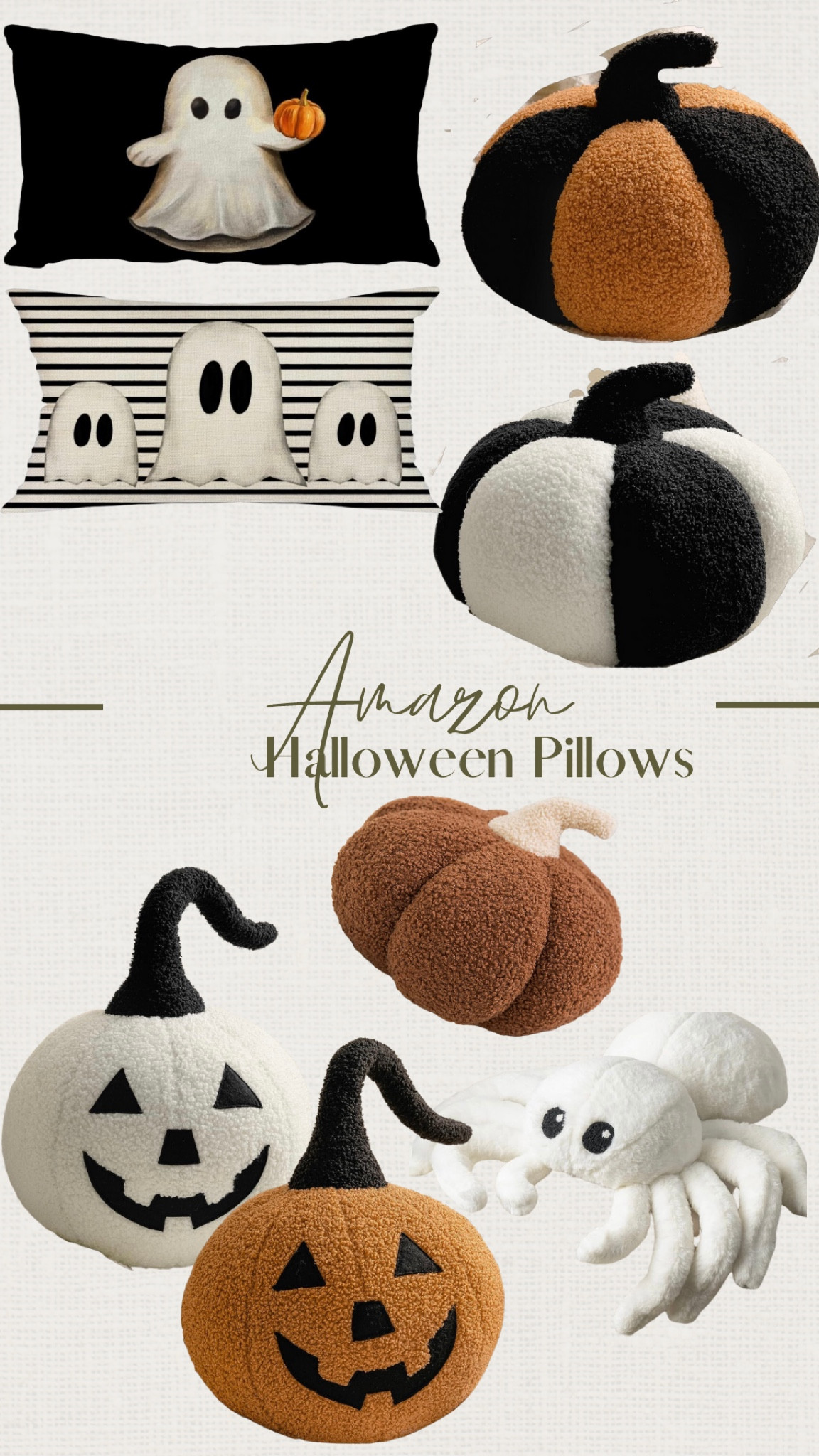 The cutest Halloween pillows on Amazon. Many of these are a great affordable option to another popular brand. 

#LTKFind #LTKhome #LTKSeasonal