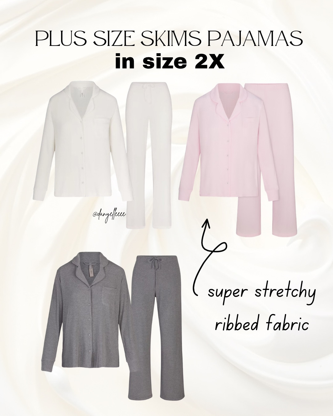 my go to pajamas recently 🤍 these super stretchy skims ribbed lounge sets come in all sizes up to a 4XL. 
Xl 2x 3x 4x

They sell out often (and get restocked) but in the meantime I’m linking multiple stores that have them in stock.

and they’re on sale right now for Black Friday and cyber Monday 🫶🏻🤍

#LTKSeasonal #LTKOver40 #LTKPlusSize