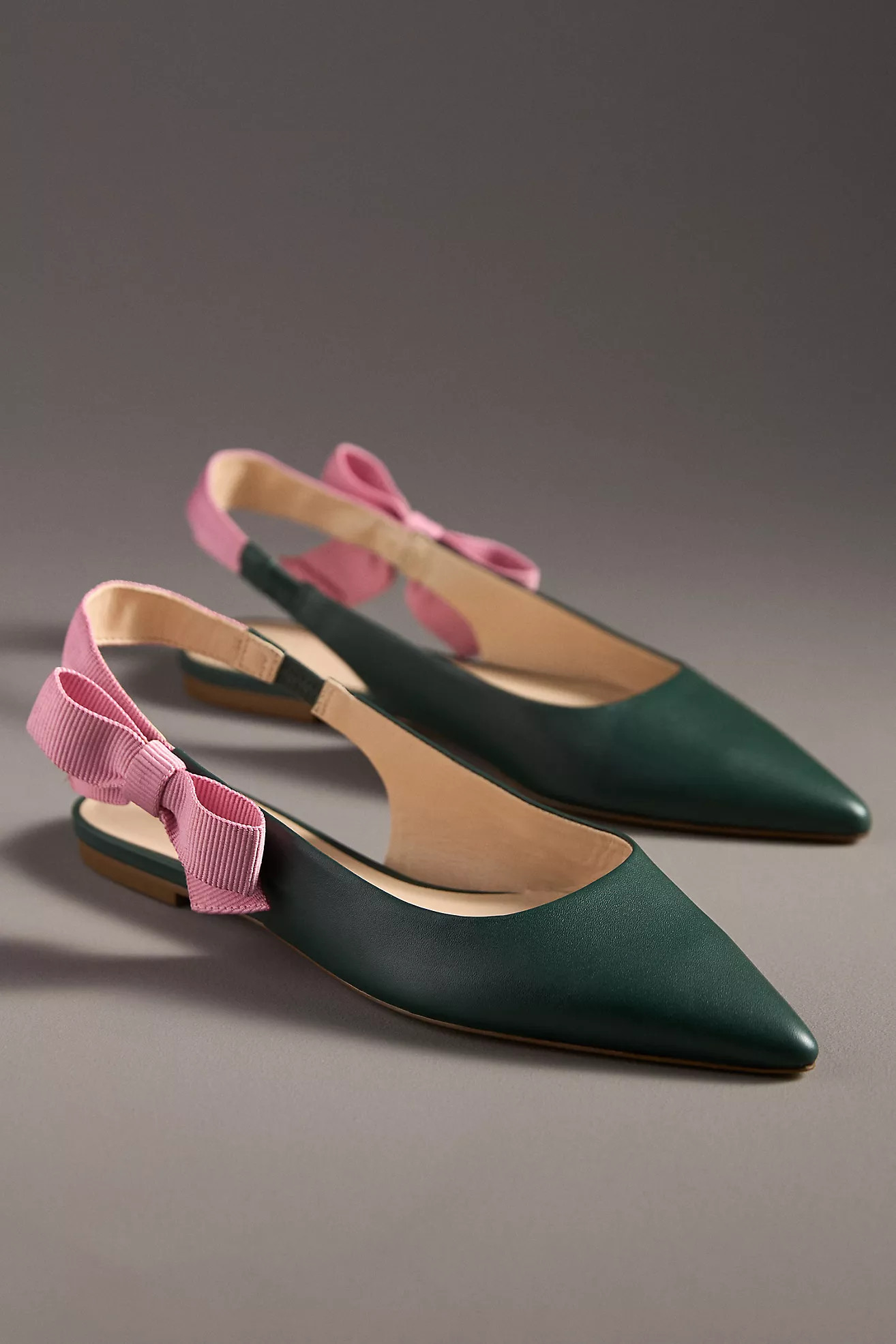 Maeve Side-Bow Slingback Flats | Anthropologie (US)