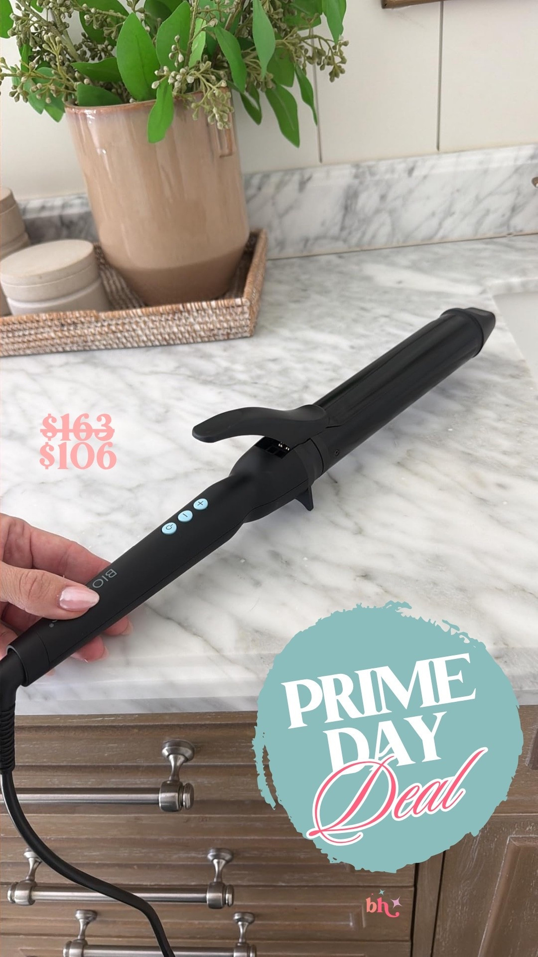 Quick easy curls with my fave curling iron currently on sale for prime day 🤩 I use the 1.5 size!

sale alert, prime day, beauty finds, amazon finds, curling iron, hair styling, hair routine, britt horton
