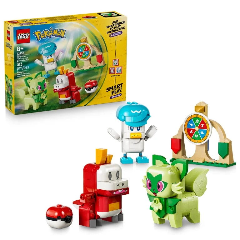 LEGO Pok\u00e9mon SMART Play: Sprigatito, Fuecoco and Quaxly Battle - Compatible Set with 3 SMART... | Walmart (US)
